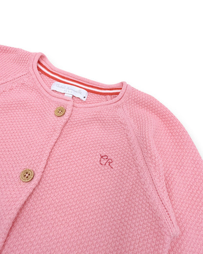 Casaco Malha Rosa 18 Meses