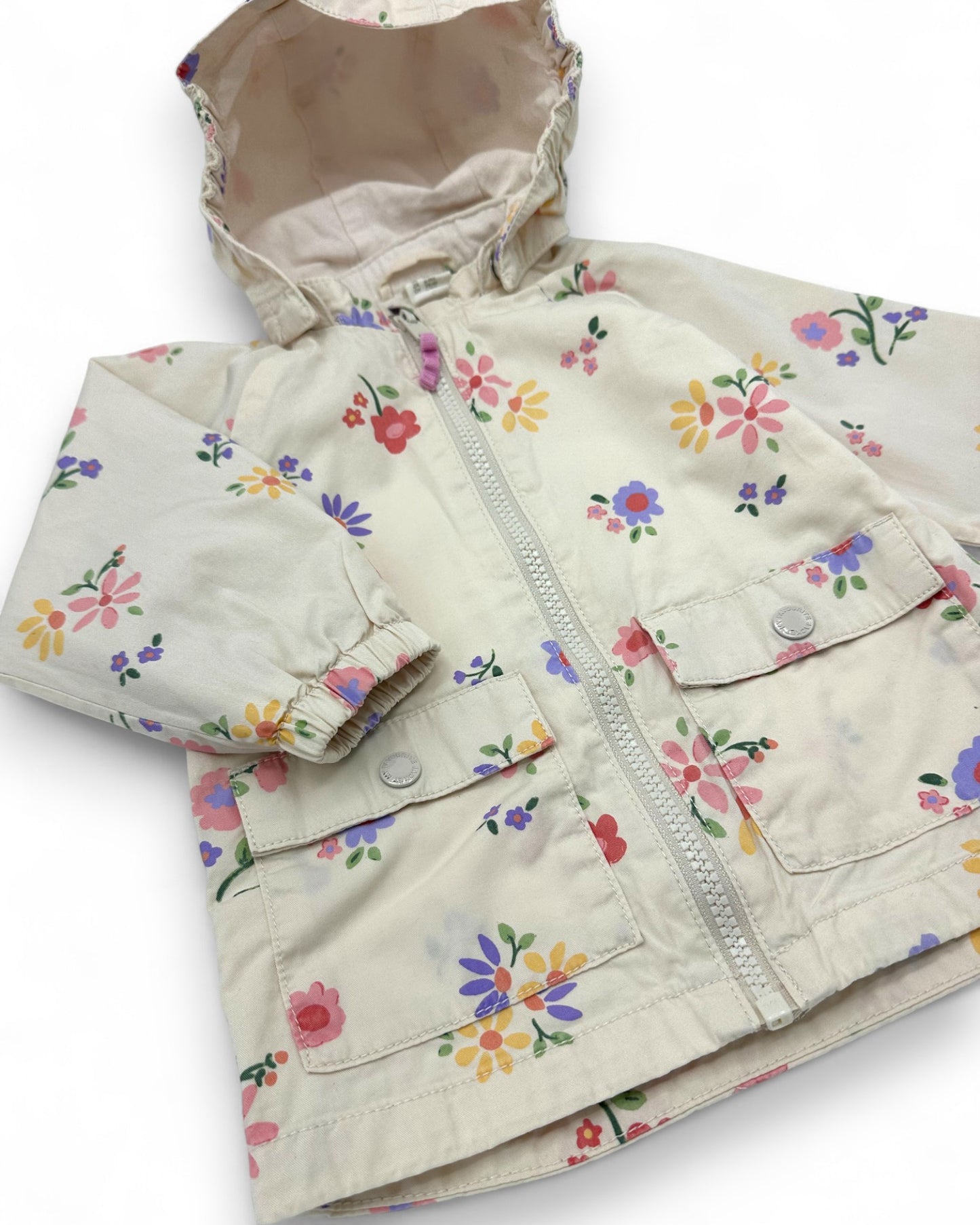 Parka Floral 6-9 Meses