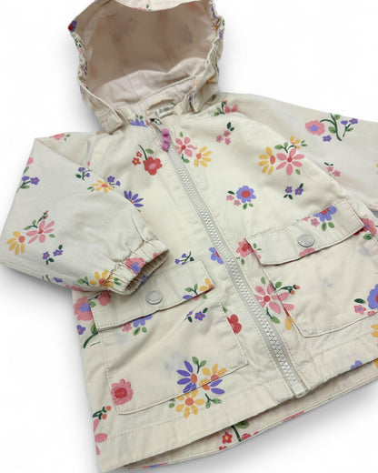 Parka Floral 6-9 Meses