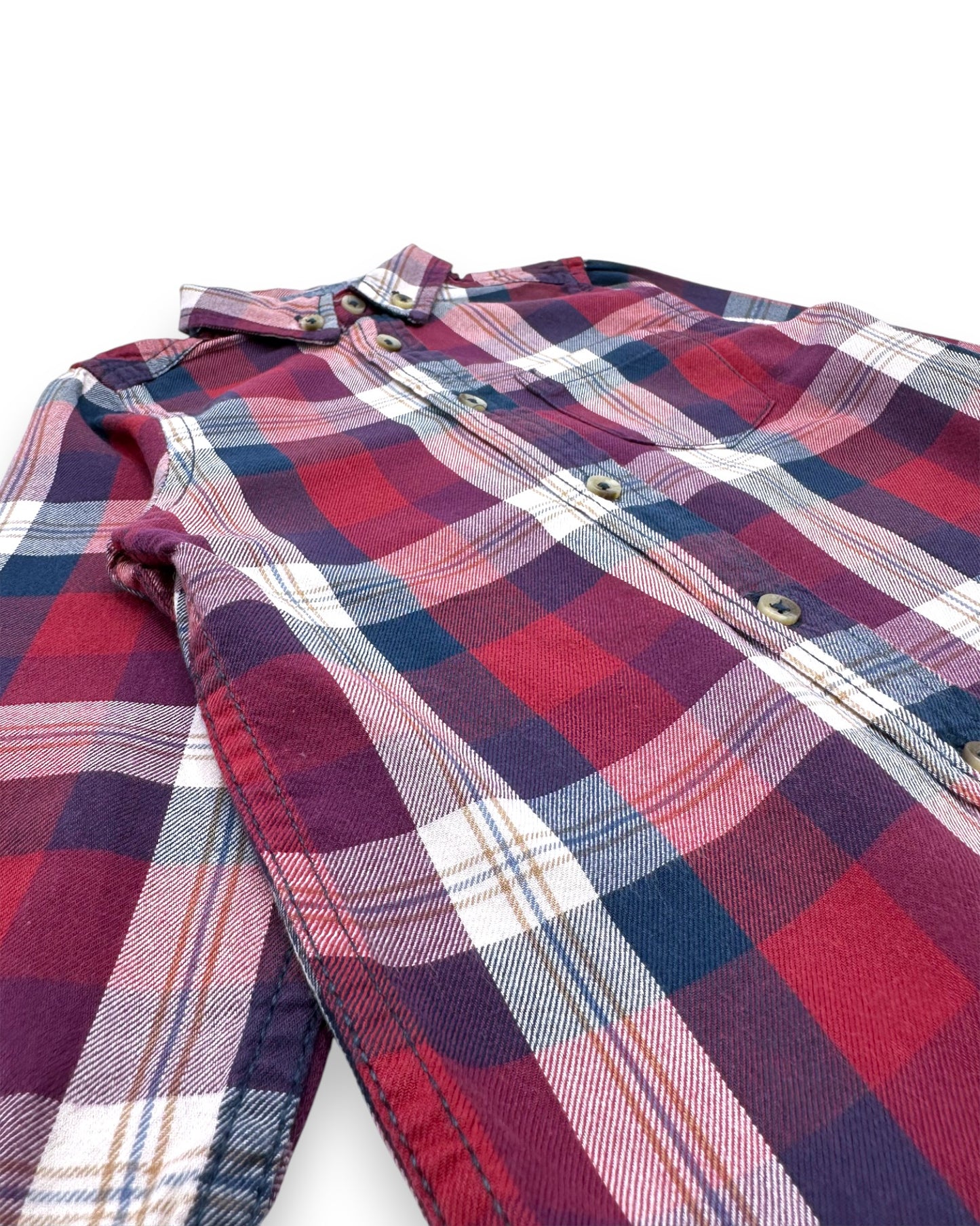 Camisa Xadrez Vermelha 2-3 Anos