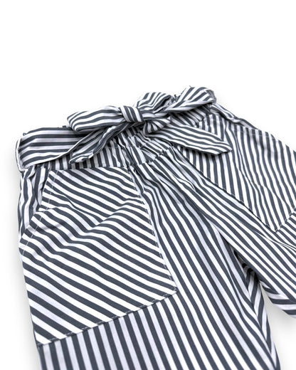 Calças Paperbag Riscas 2 Anos