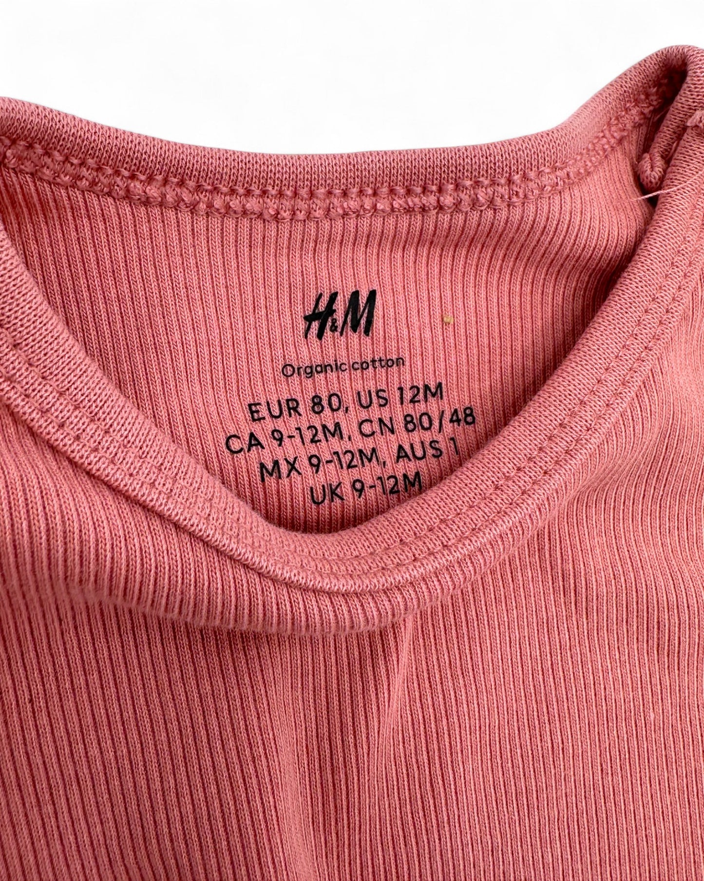 Organic Cotton Ruffled Bodysuit, 9-12 Months