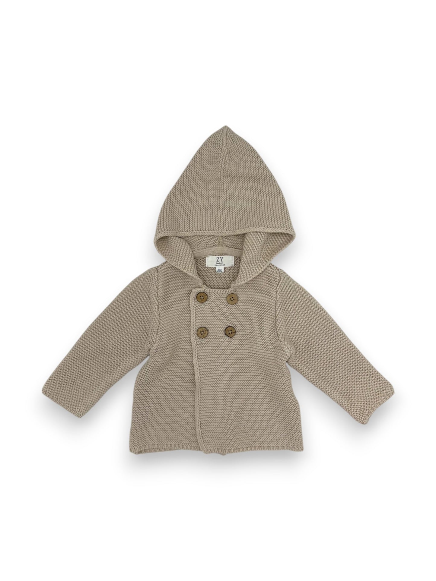 Beige Knitted Coat 1-3 Months