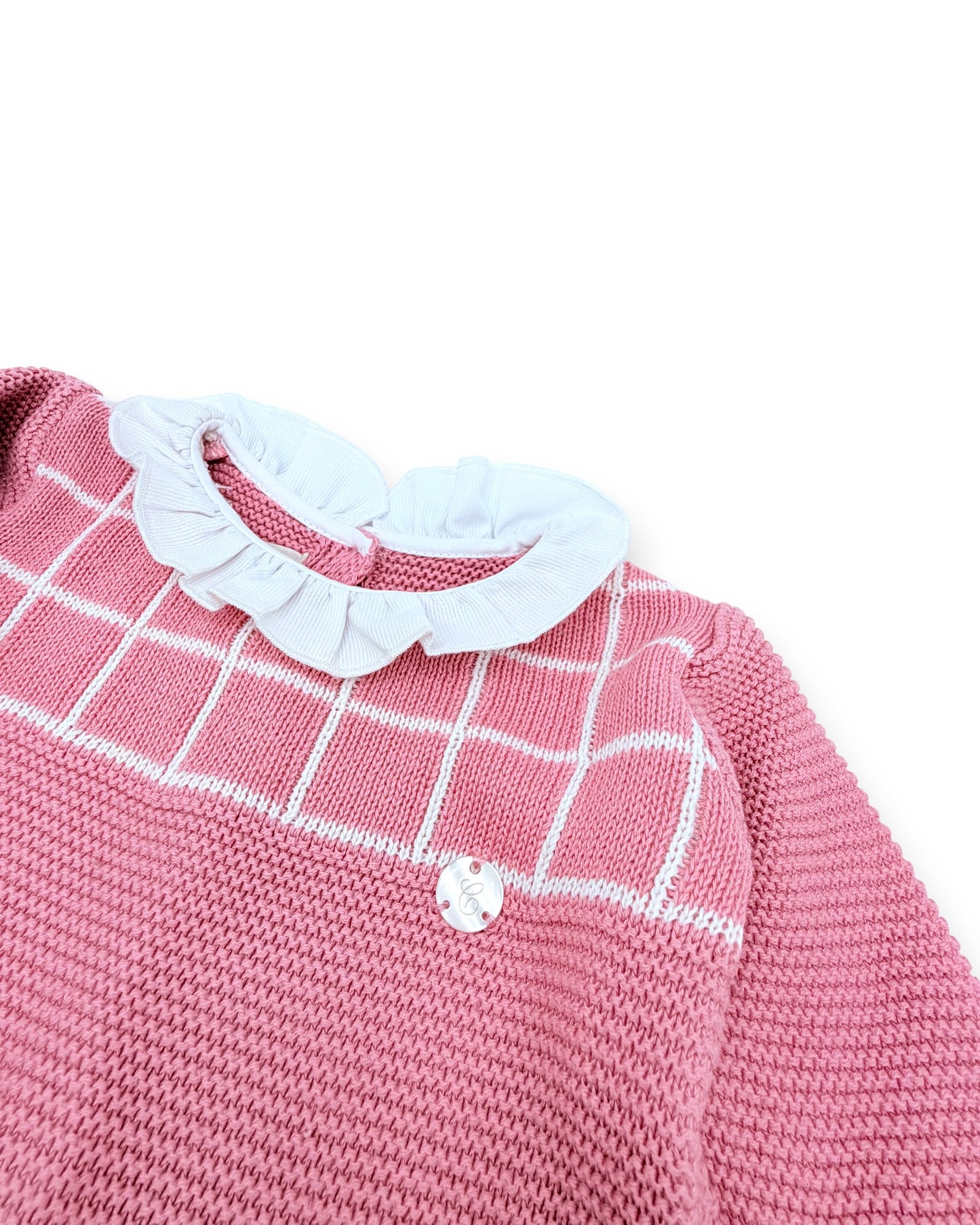 Babygrow Malha Rosa 6 Meses