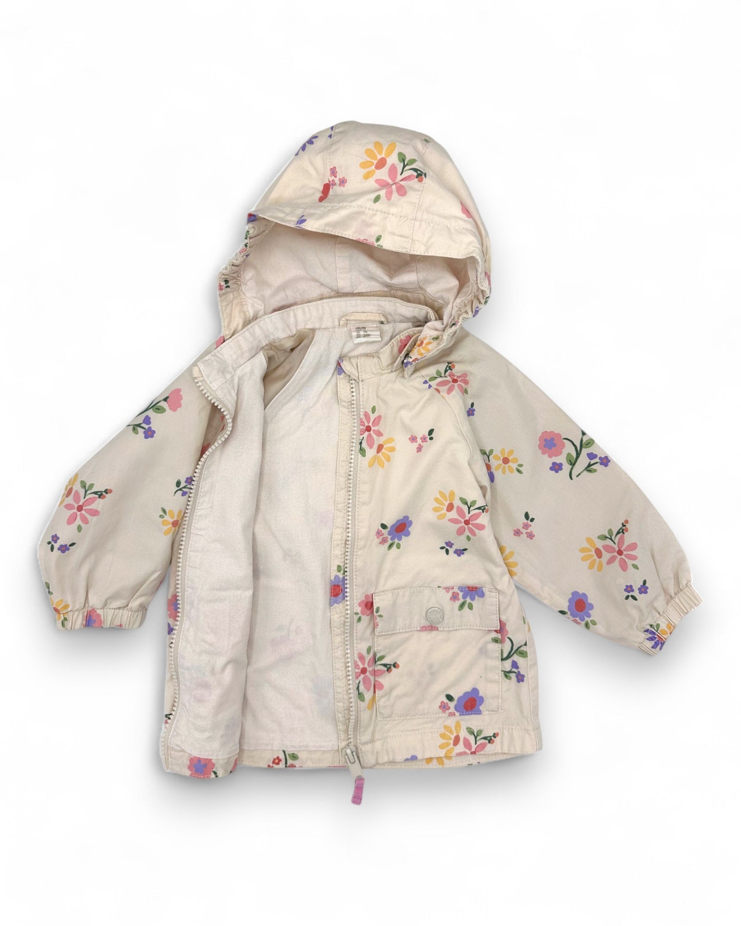 Parka Floral 6-9 Meses