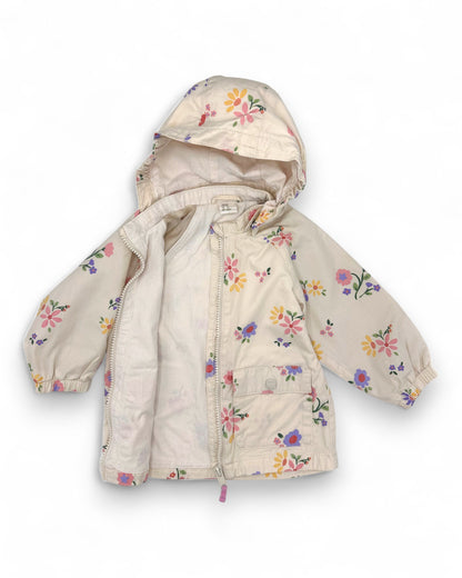 Parka Floral 6-9 Meses