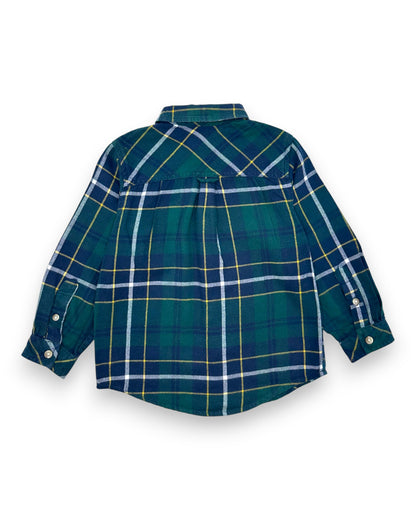 Camisa Xadrez Flanela 2-3 Anos