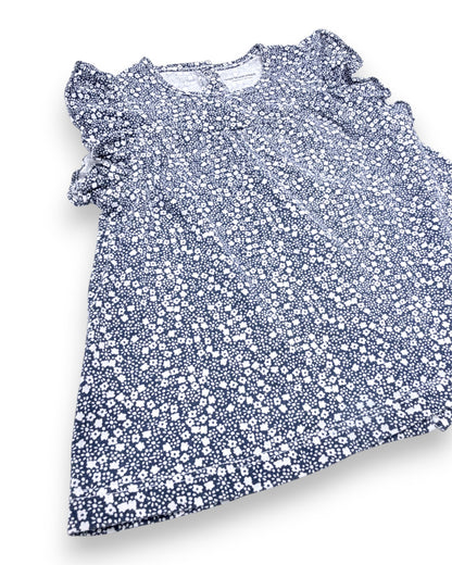 Top Azul Floral 3 Anos