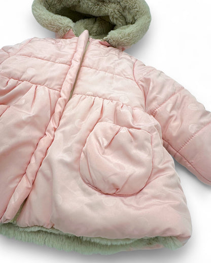 Blusão Rosa Forro 6-9 Meses