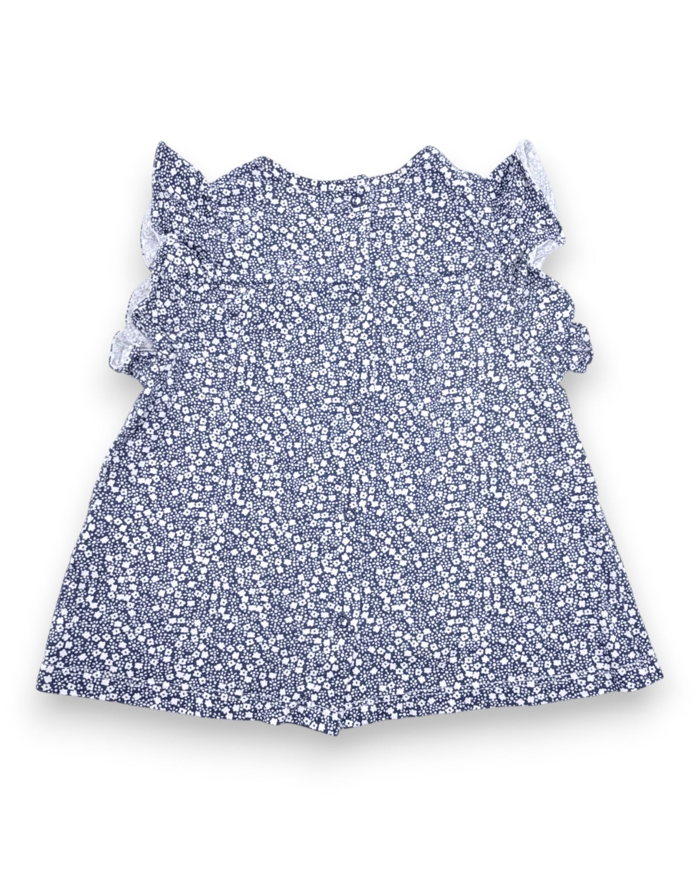 Top Azul Floral 3 Anos