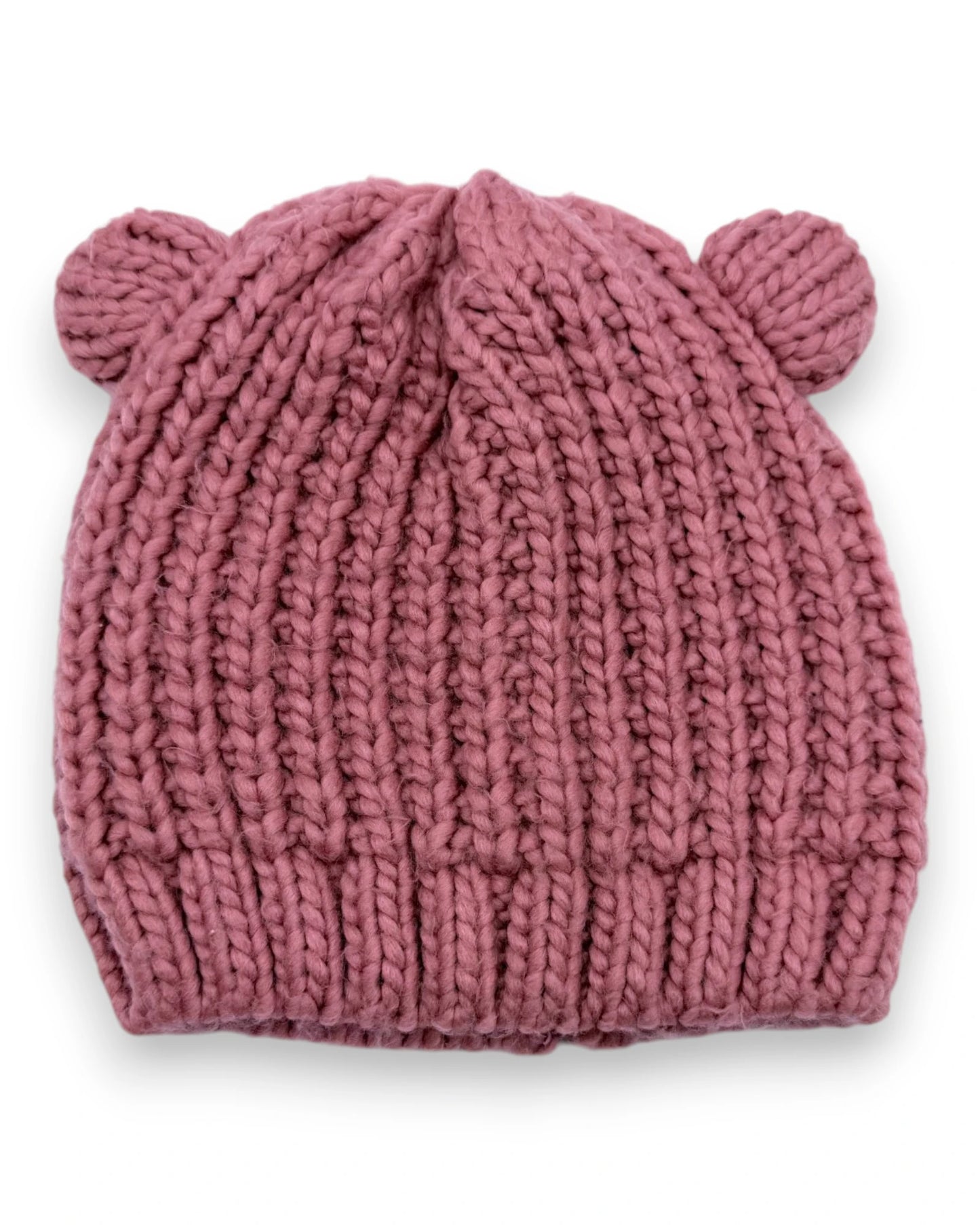 Gorro Malha Rosa 3-6 Anos
