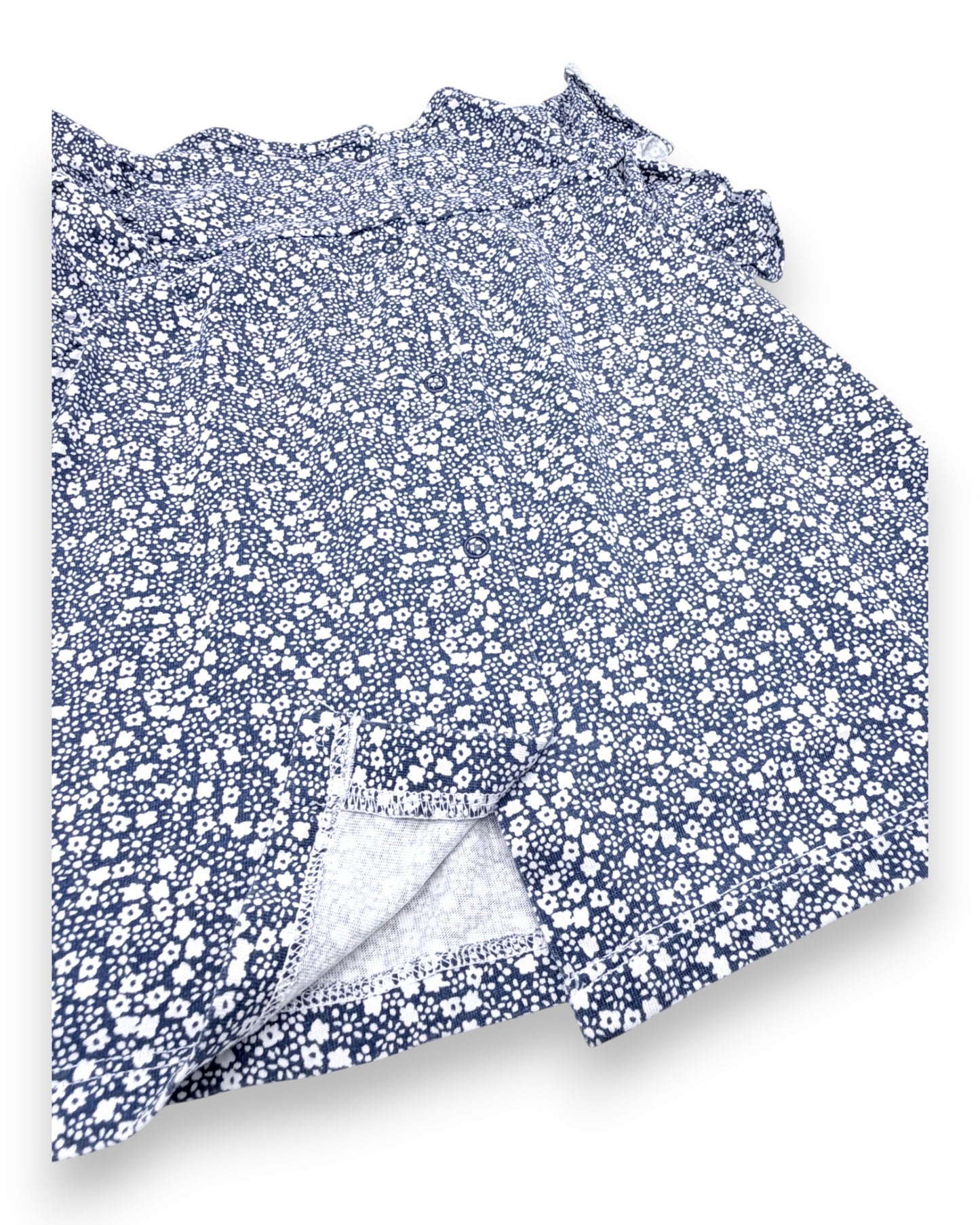 Top Azul Floral 3 Anos