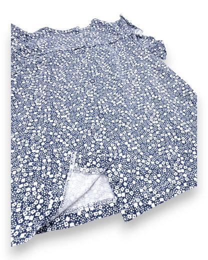 Top Azul Floral 3 Anos