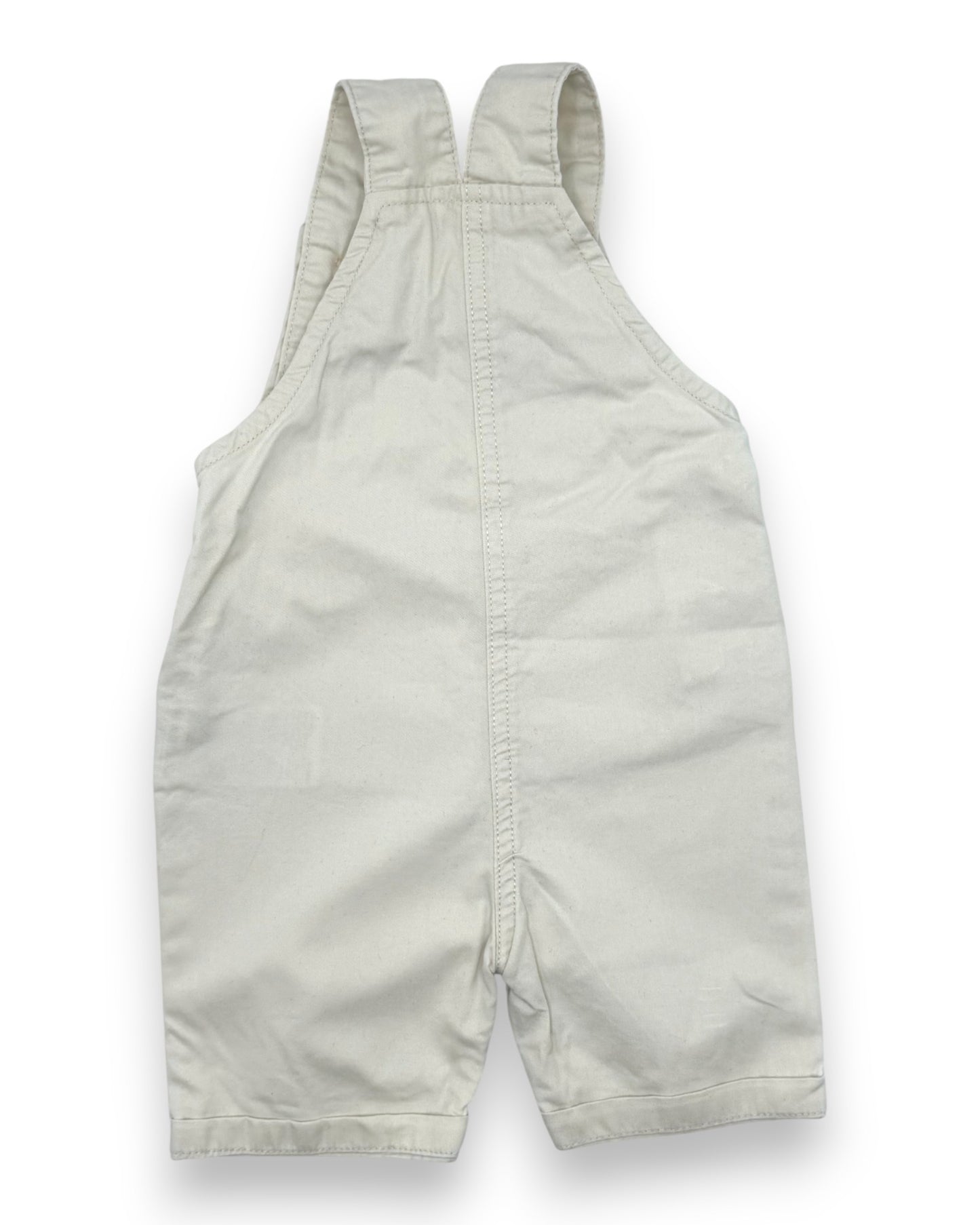 Jardineiras Bege 6-9 Meses