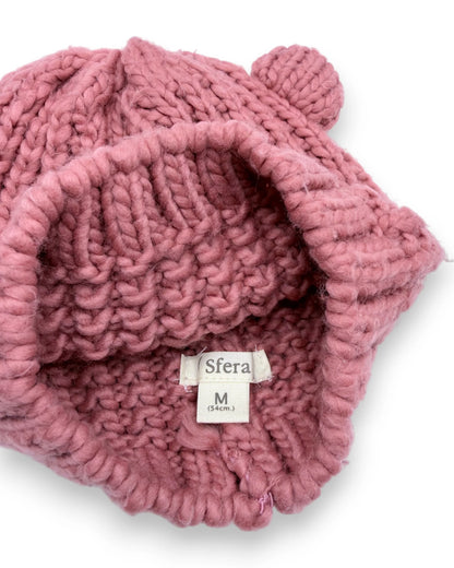 Gorro Malha Rosa 3-6 Anos