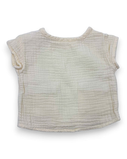 T-Shirt Musselina 3-6 Meses