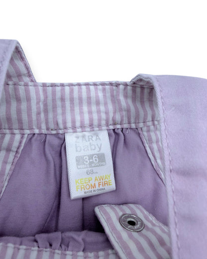 Vestido Roxo 3-6 Meses