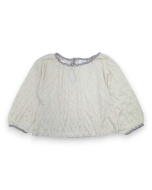 Beige Loose Blouse, Size 2 Years