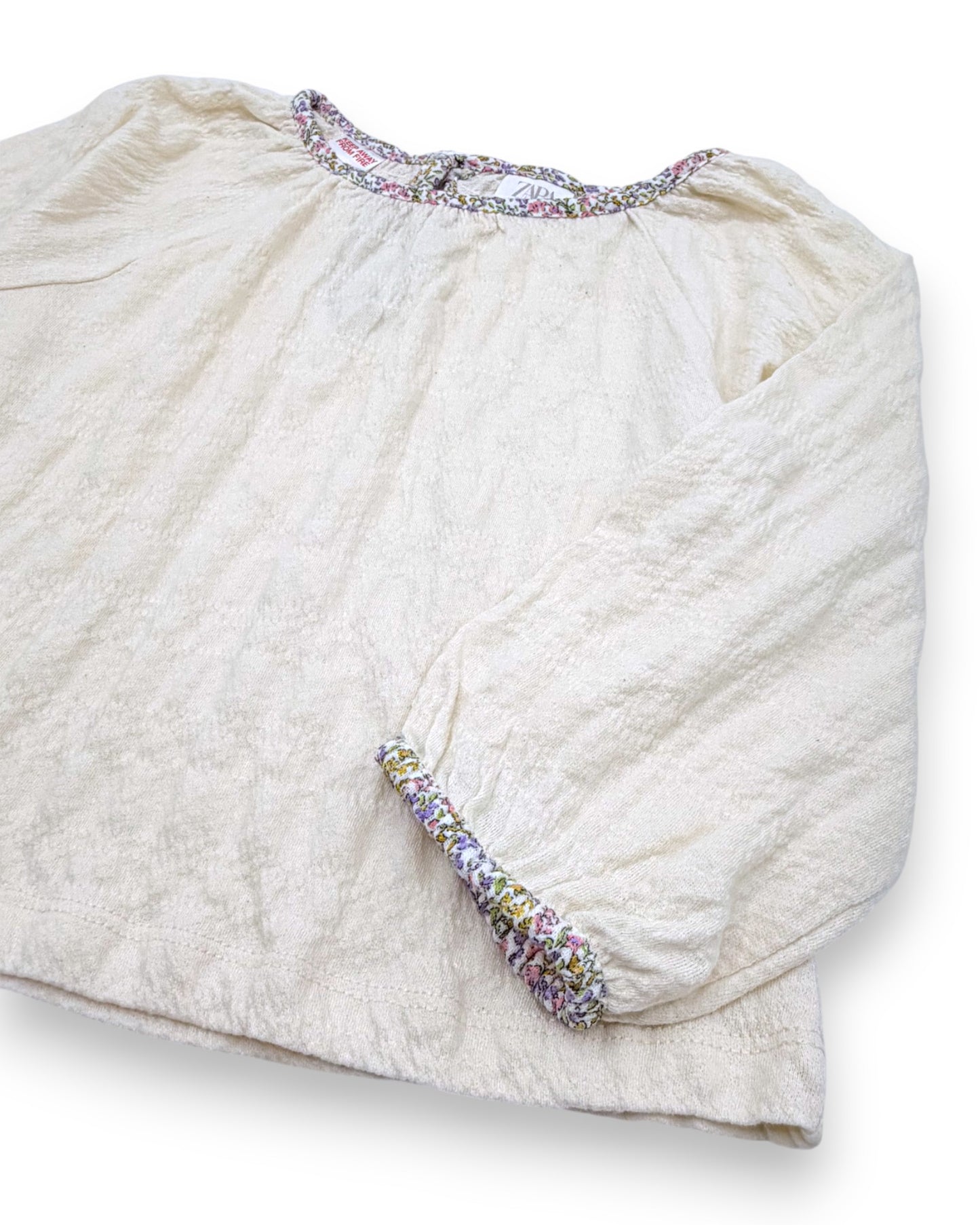 Beige Loose Blouse, Size 2 Years