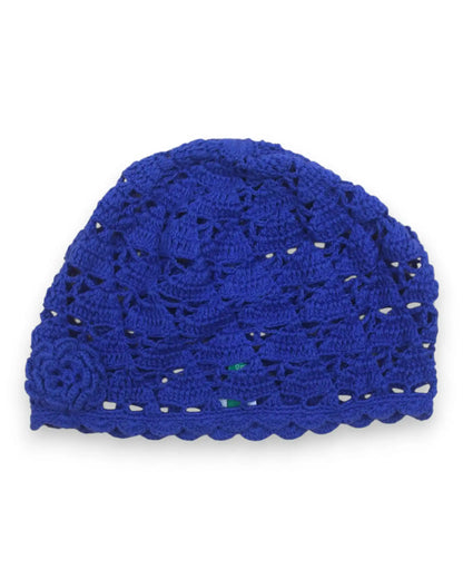 Gorro de Crochet Roxo BENETTON - 7-8 Anos