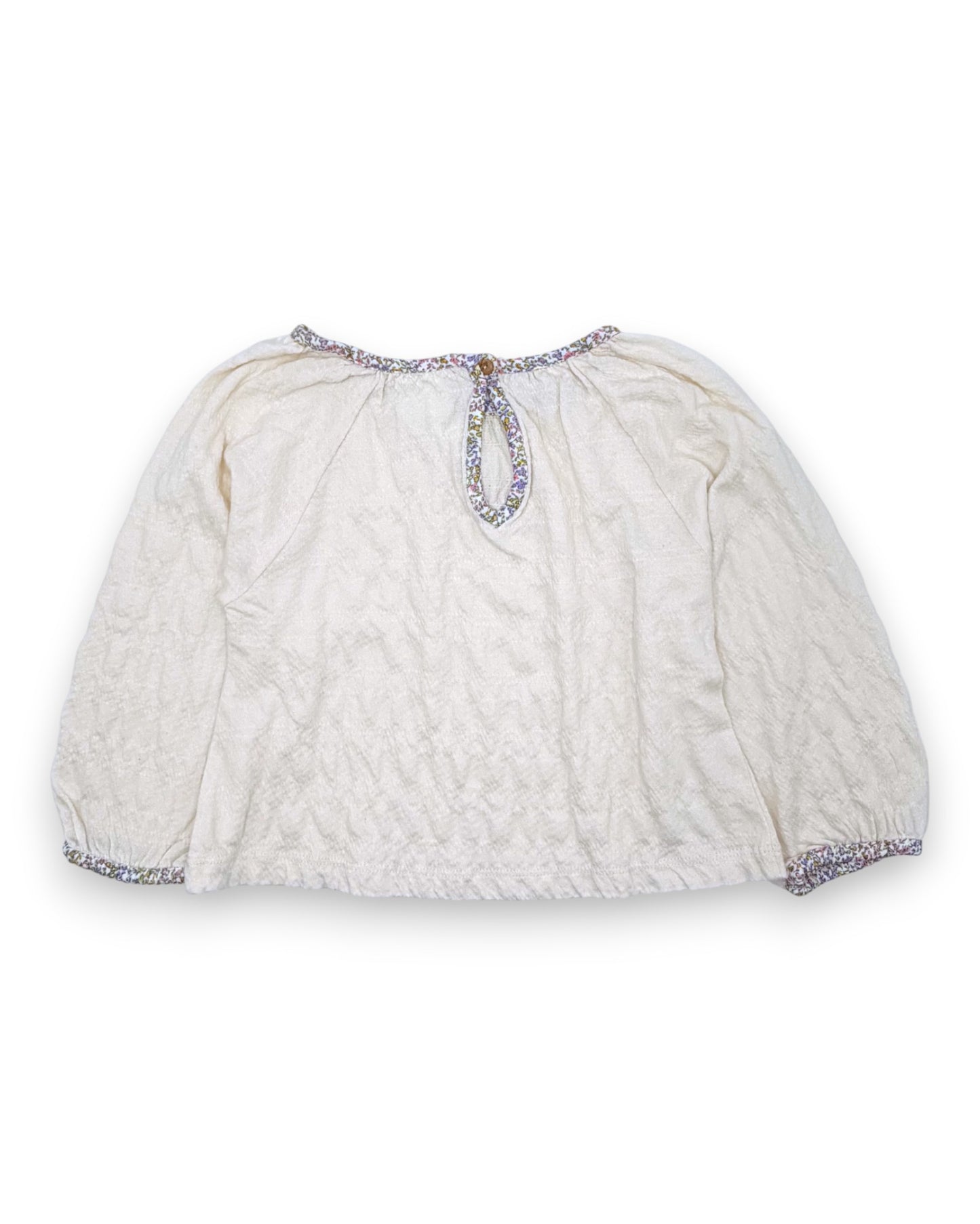 Beige Loose Blouse, Size 2 Years