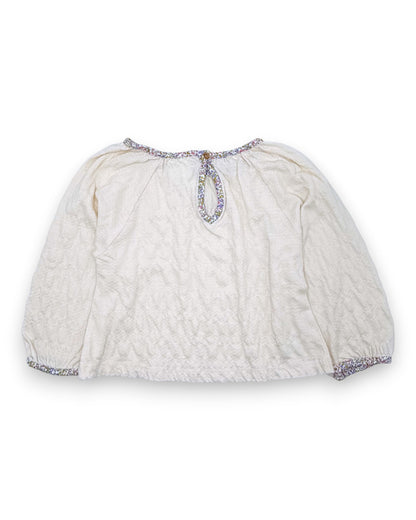 Beige Loose Blouse, Size 2 Years