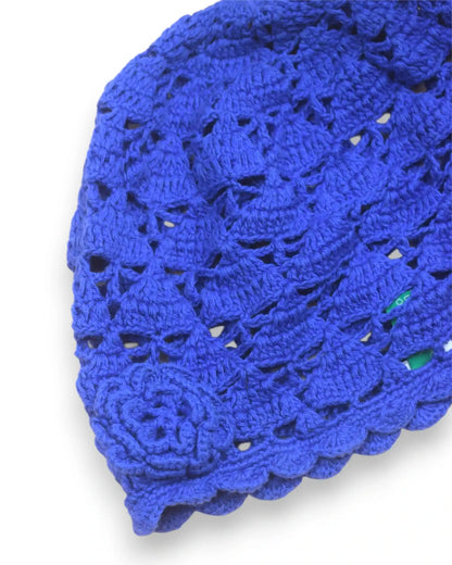 Gorro de Crochet Roxo BENETTON - 7-8 Anos