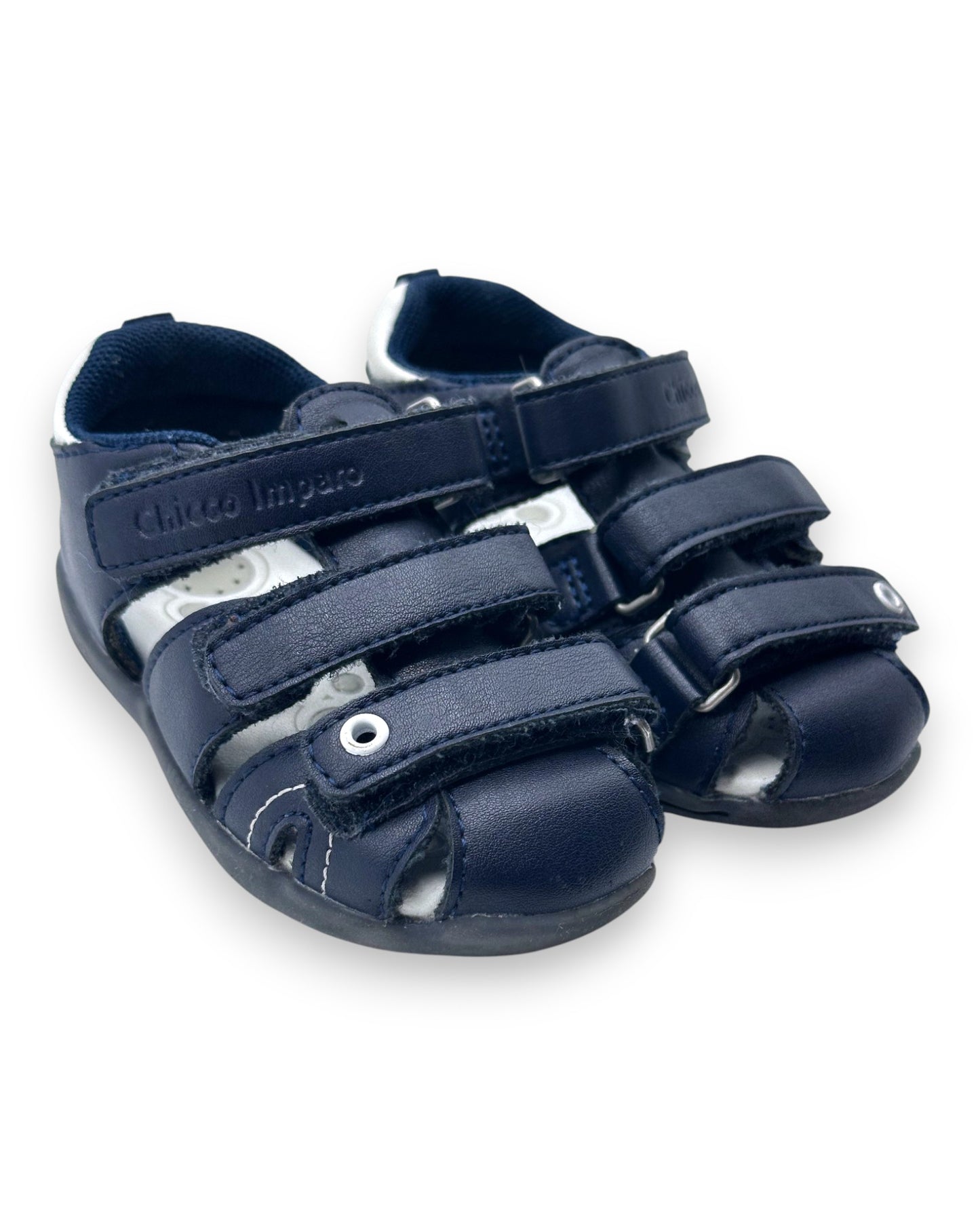 Sandálias Pele Azuis Tam 20