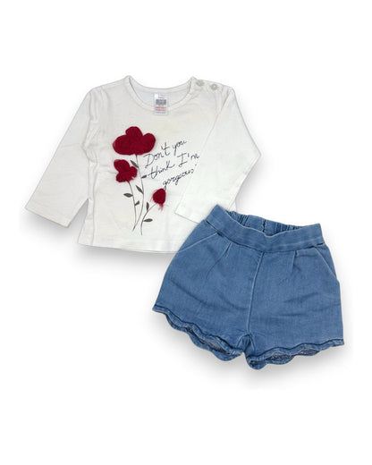 Conjunto T-Shirt e Calções Ganga 3-6 Meses