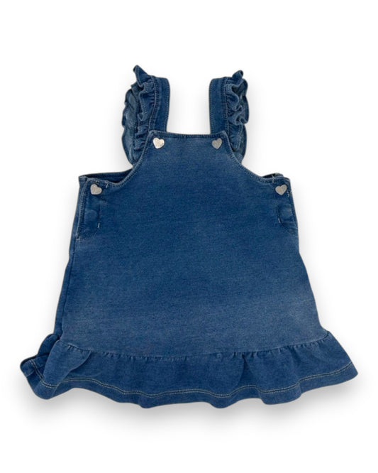 Vestido Azul Alças 12 Meses