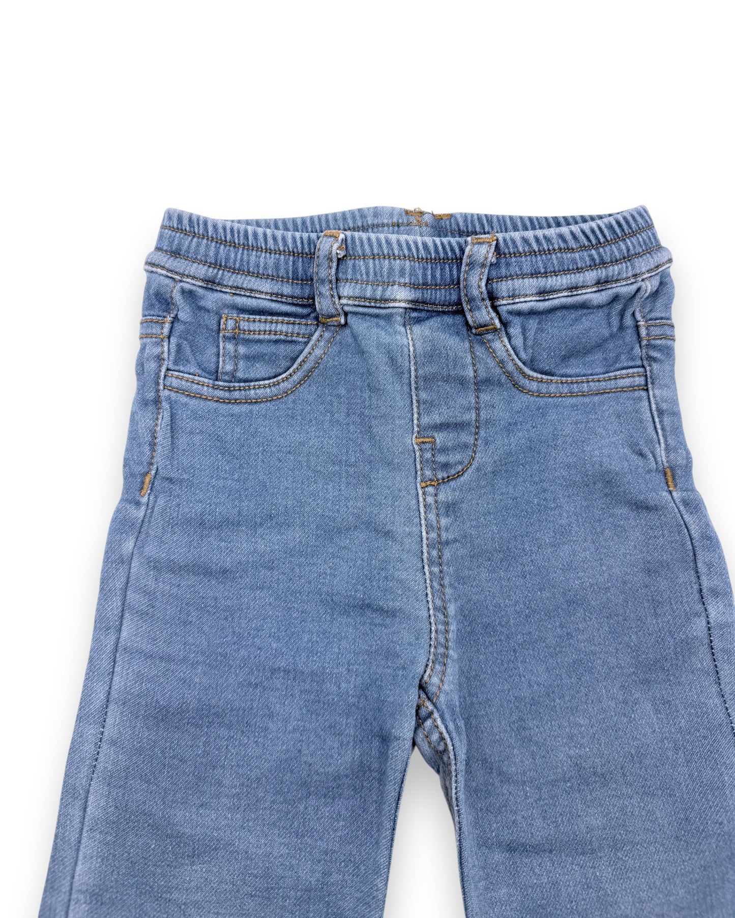 Calças de Ganga Azul 9-12 Meses