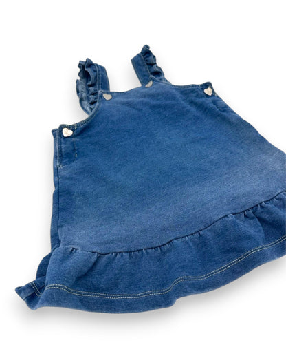 Vestido Azul Alças 12 Meses