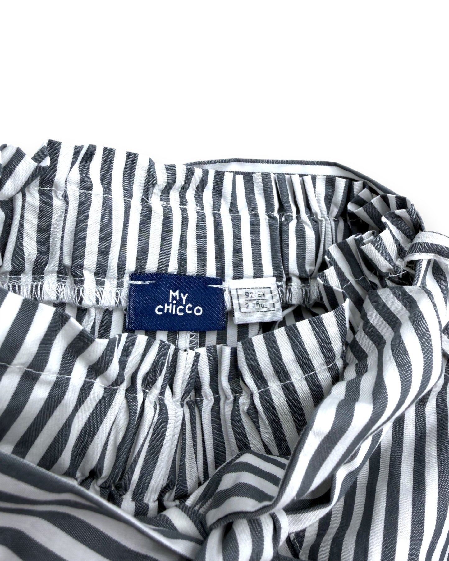 Calças Paperbag Riscas 2 Anos