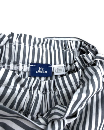 Calças Paperbag Riscas 2 Anos