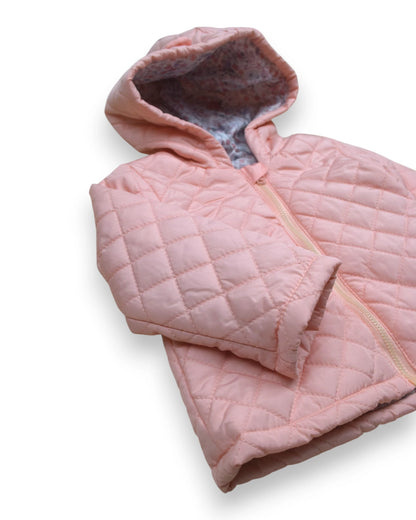 Blusão Acolchoado Rosa ZIPPY - 3-6 Meses