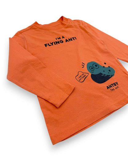 T-Shirt Laranja ZIPPY - 9-12 Meses