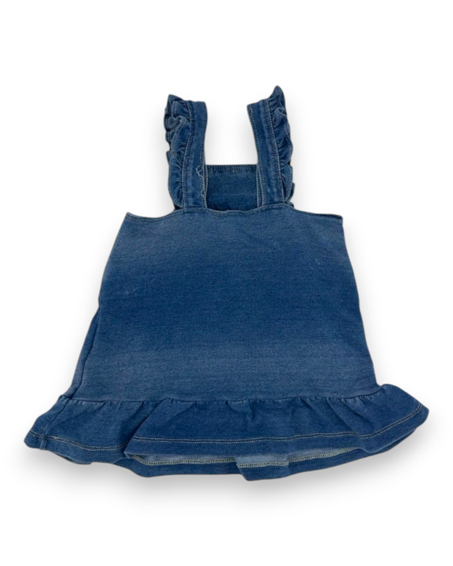 Vestido Azul Alças 12 Meses