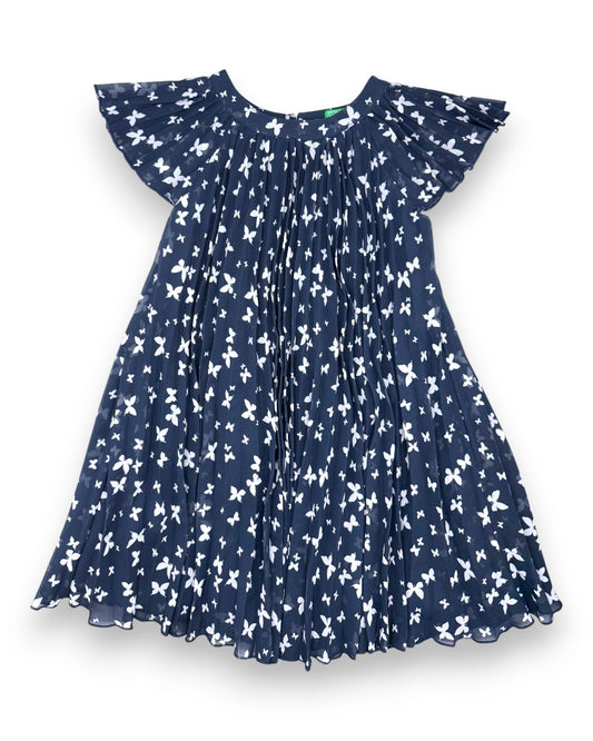 Vestido Azul Borboletas 4-5 Anos