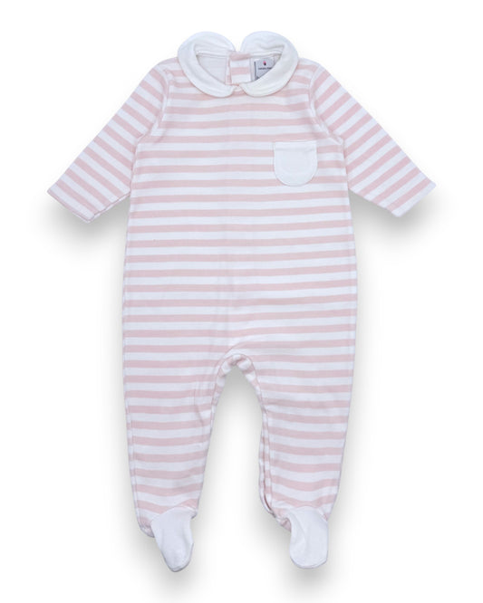 Pink Striped Babygrow, 3 Months