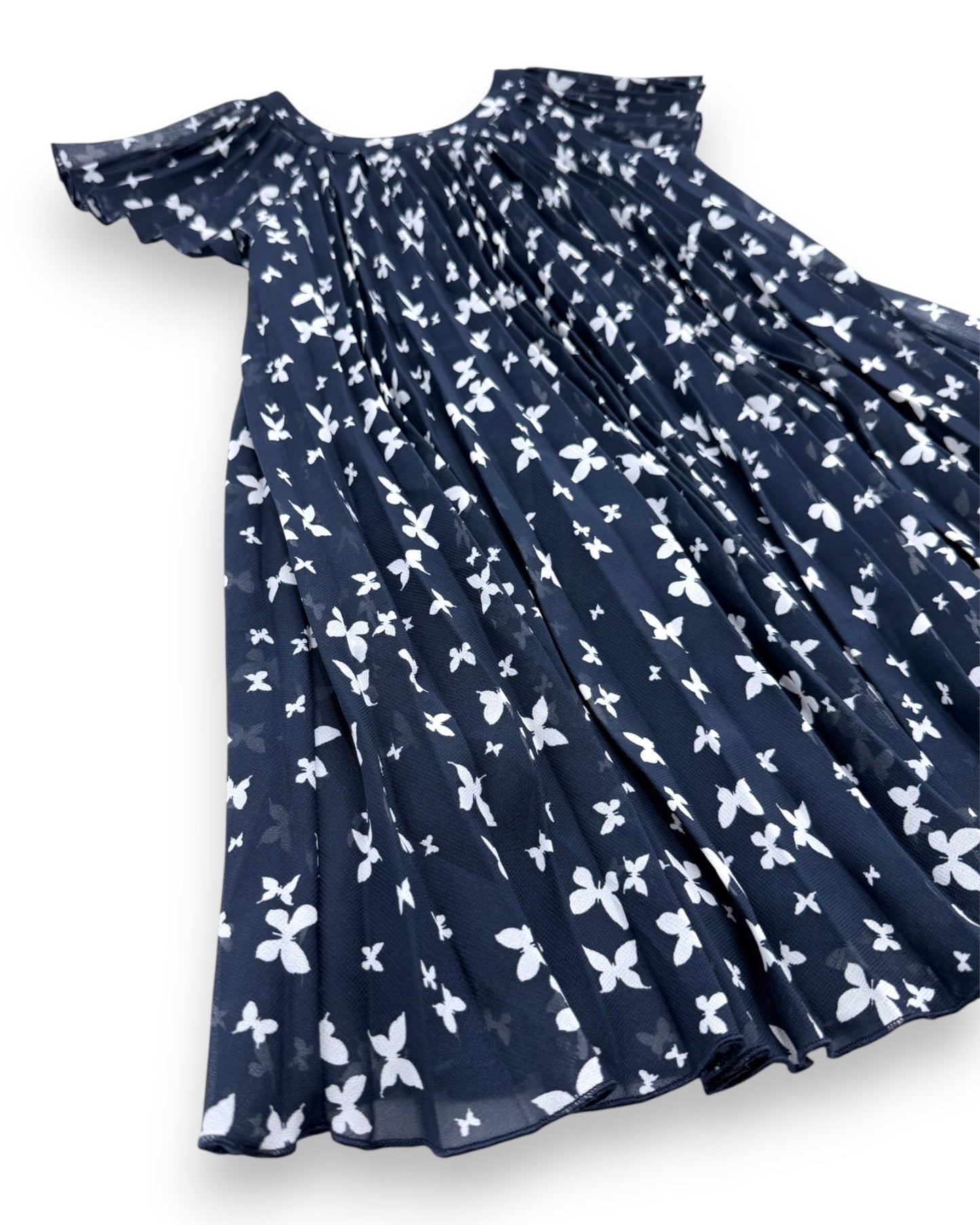 Vestido Azul Borboletas 4-5 Anos