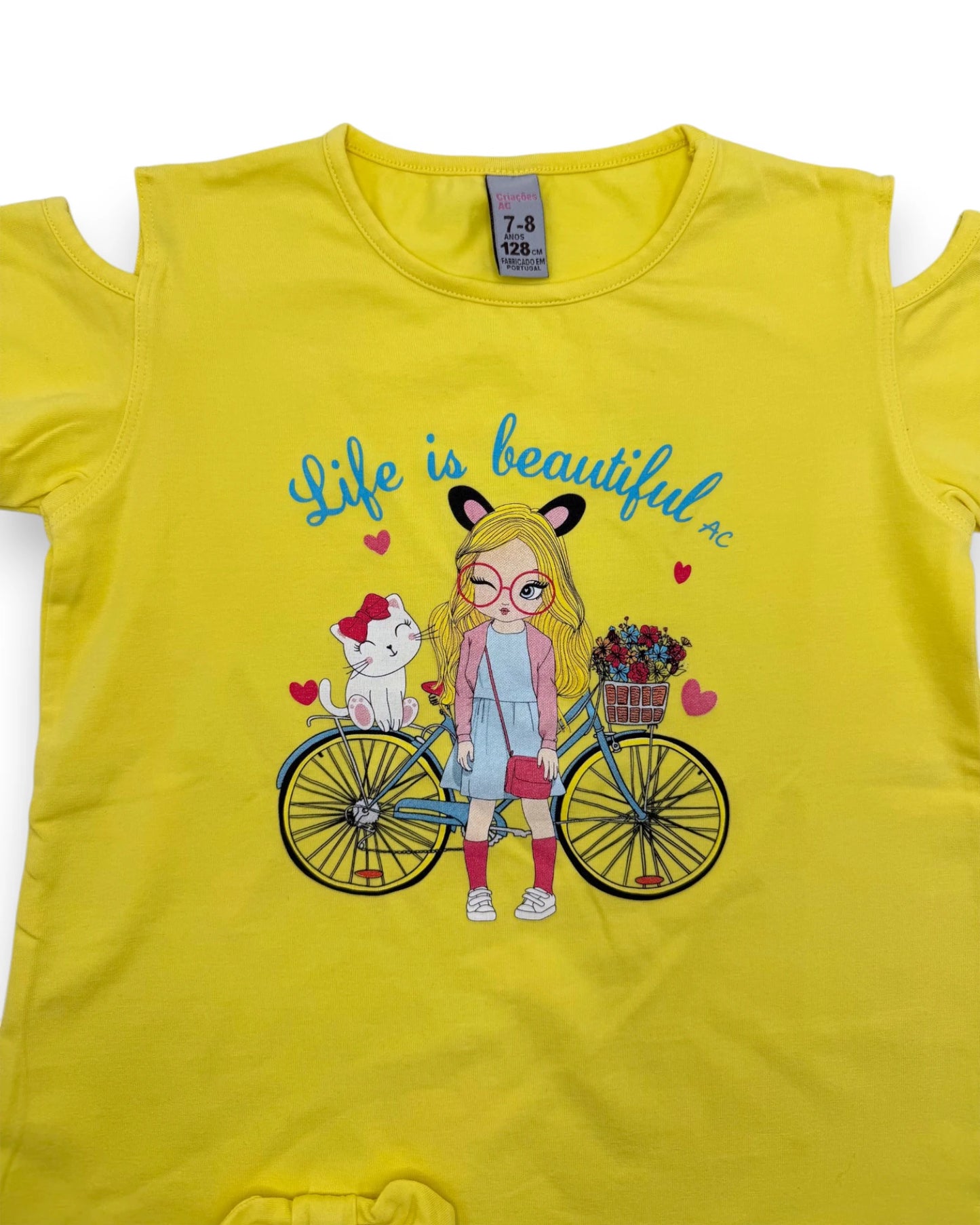 Camiseta Amarilla CRIAÇÕES AC - 7-8 Años