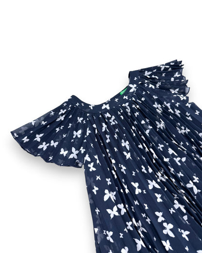 Vestido Azul Borboletas 4-5 Anos