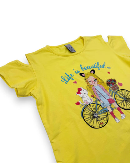 Camiseta Amarilla CRIAÇÕES AC - 7-8 Años