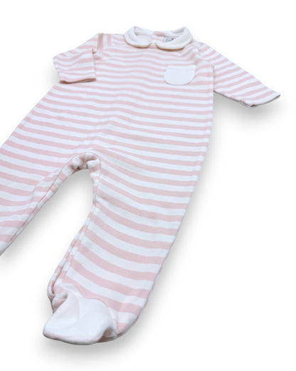Pink Striped Babygrow, 3 Months