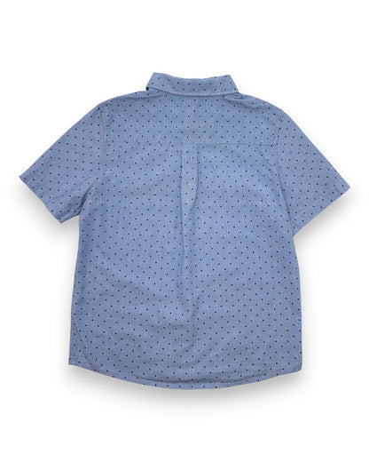 Camisa Azul Bolinhas 7-8 Anos