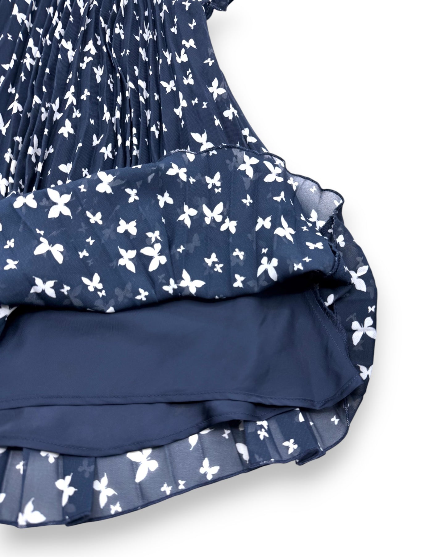 Vestido Azul Borboletas 4-5 Anos