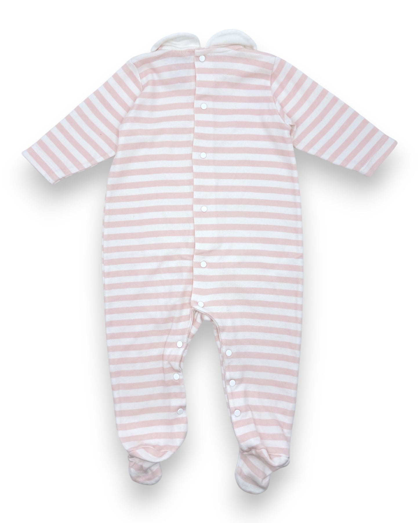 Pink Striped Babygrow, 3 Months
