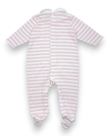 Pink Striped Babygrow, 3 Months