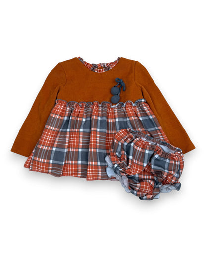 Conjunto Vestido y Cubrepañal NEKENIA - 24 Meses
