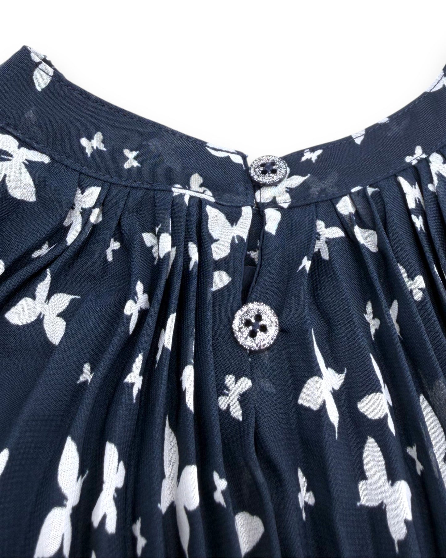 Vestido Azul Borboletas 4-5 Anos